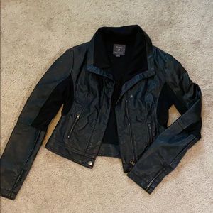Forever TwentyOne black Leather zip up jacket